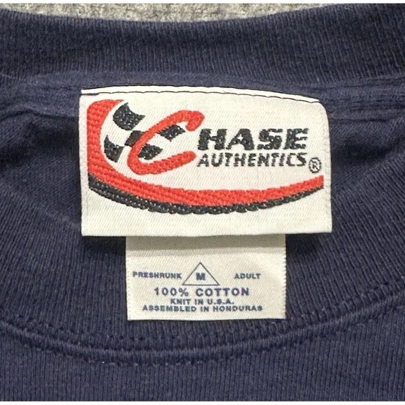 Y2K NASCAR Michael Waltrip Chase Authentics T-Shirt Men's Medium Blue - Picture 3 of 3